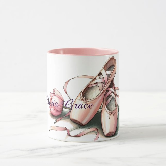 Tasse für personalisierte Ballet-Slippers (Zentrum)