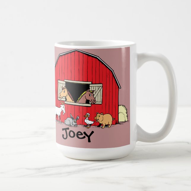 Tasse für personalisierte Kinderstämme und Tiere (Rechts)
