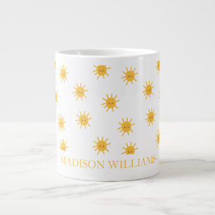 Tasse für personalisierte Lehrkräfte Sonnenschei
