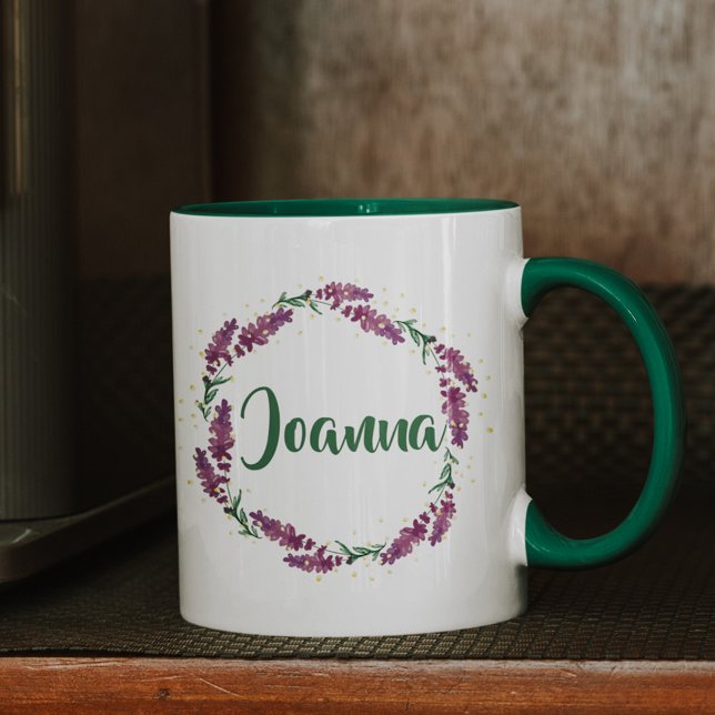 Tasse für personalisierte Lilac-Namen | Kundenspez (Von Creator hochgeladen)