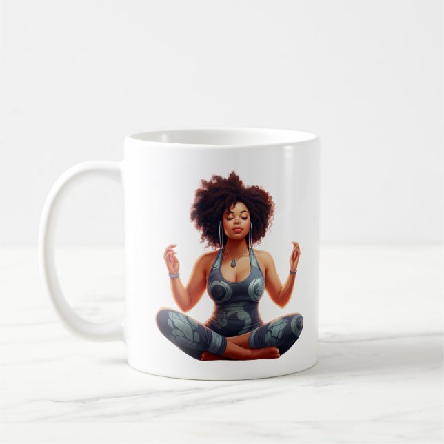 Tasse für personalisierte Meditation (Links)
