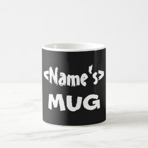 Tasse für Personalisierte Schwarze Namen
