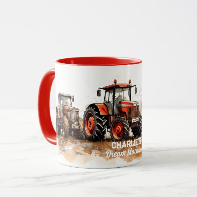 Tasse für personalisierte Zugmaschine (Vorderseite Links)