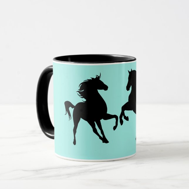 Tasse für Pferde Couple Coffee (Vorderseite Links)
