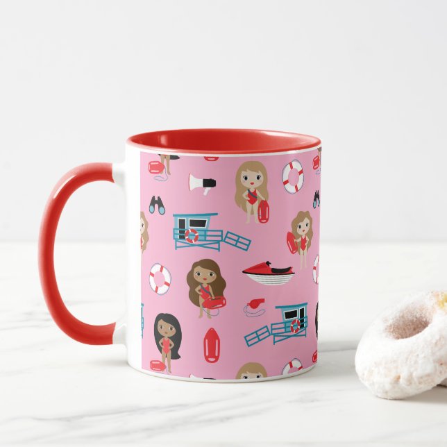 Tasse für Rettungsschwimmer (Mit Donut)