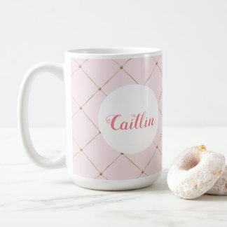 Tasse für Rosa und Goldprinzen