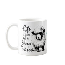 Tasse für Schafe: Das Leben auf dem Bauernhof ist 