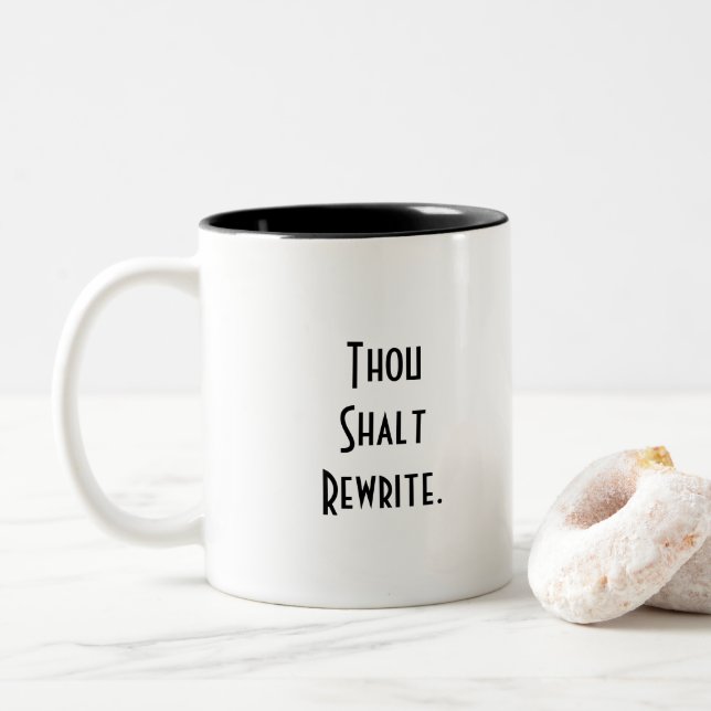 Tasse für Schriftsteller. Aspiring Schriftsteller. (Mit Donut)