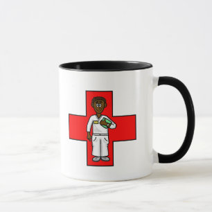 Tasse für Schwarze männliche Krankenschwester
