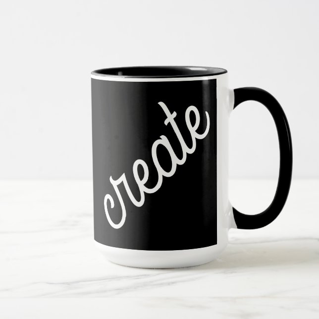 Tasse für Schwarzweiß-Kaffee (Rechts)