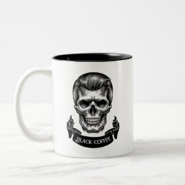 Tasse für Schwarzweißkaffee