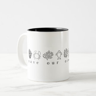 Tasse für unsere Ozeane Gerettet: Fischkrebs, Qual