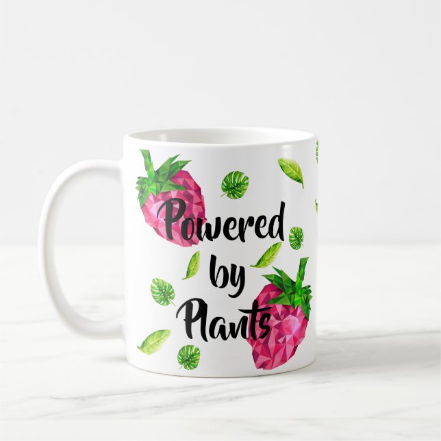 Tasse für Veganer - powered by plants (Links)