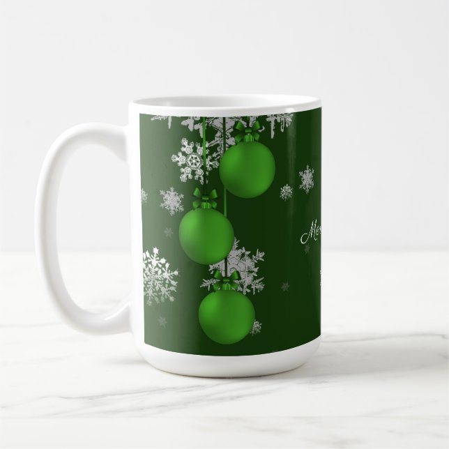 Tasse für Weihnachtsschmuck (Links)