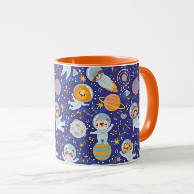Tasse für Weltraumtiere (VorderseiteRechts)