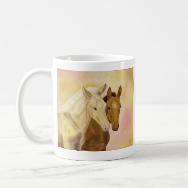 Tasse für zwei Fohlen (Links)