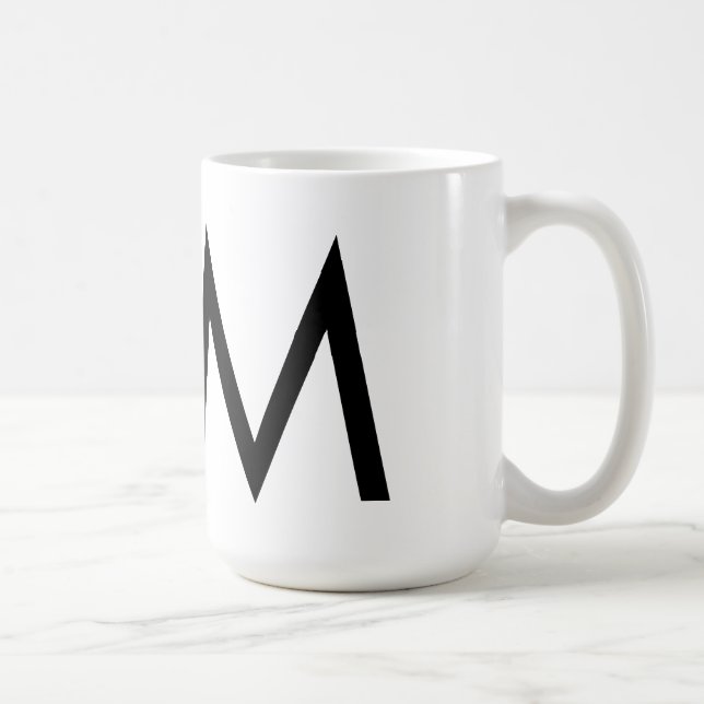 Tasse Futura Typografie-"M" (Rechts)