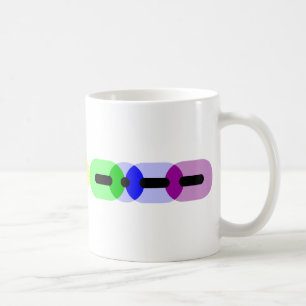 Tasse gaie de barre de code Morse