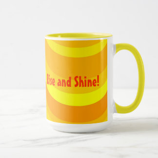 Tasse gaie de hausse et d'éclat