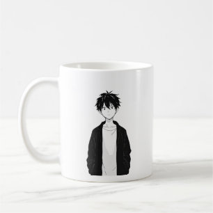 Tasse Garçon Anime Minimaliste