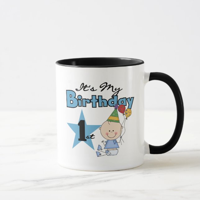Tasse Garçon C'est mes t-shirts et cadeaux d'anniversair (Droite)