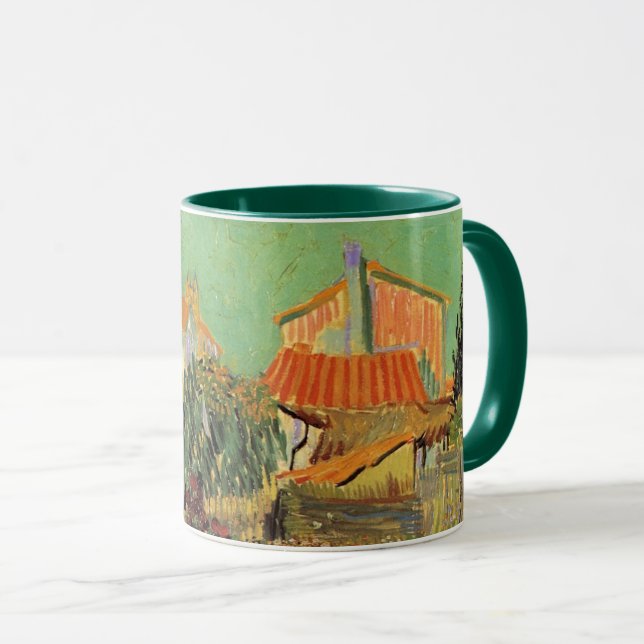 Tasse Garden Behind a House par Vincent van Gogh (Devant droit)