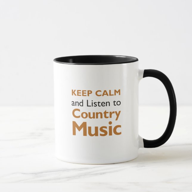 Tasse Gardez le pays calme (Droite)