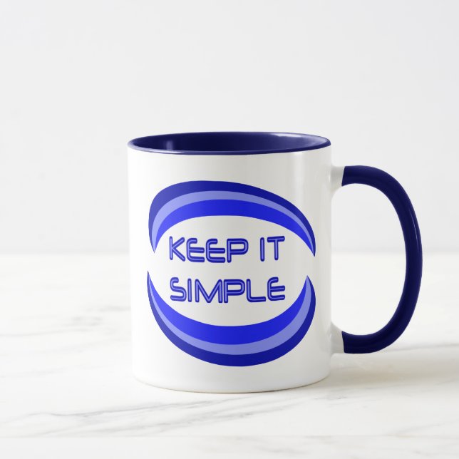 Tasse Gardez-le simple (Droite)