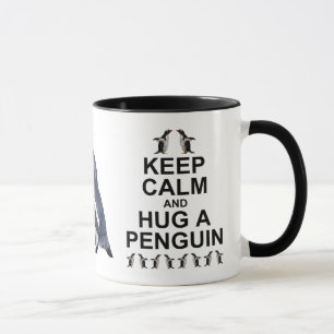 Tasse Gardez votre calme et faites un câlin à un p