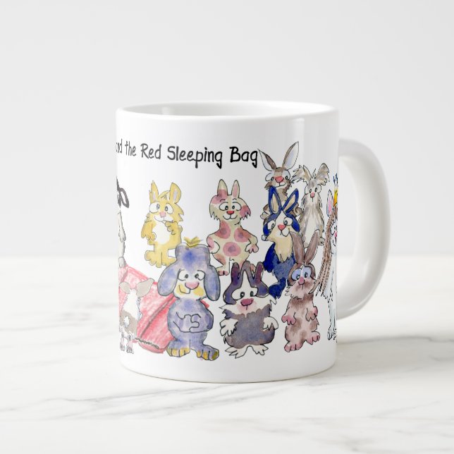 Tasse Géante 21 lapins de lapins de lapin dormant BunnyRoo (Devant droit)