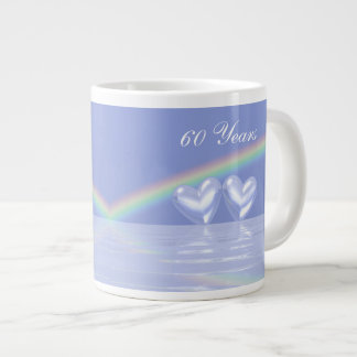 Tasse Géante 60e anniversaire Coeurs de diamants