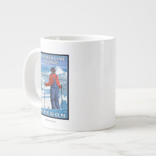 Tasse Géante Admirer les skieurs - Timberline Lodge, Oregon