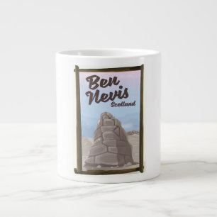 Tasse Géante Affiche de voyage Ben Nevis Écosse