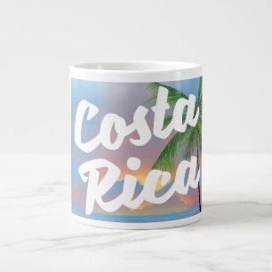 Tasse Géante Affiche de voyage de la plage du Costa Rica