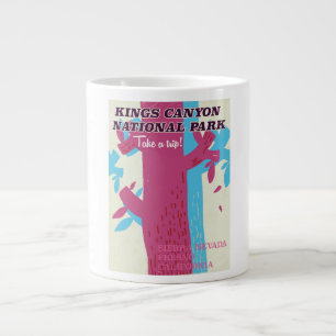 Tasse Géante affiche du parc national de kings canyon, Californ