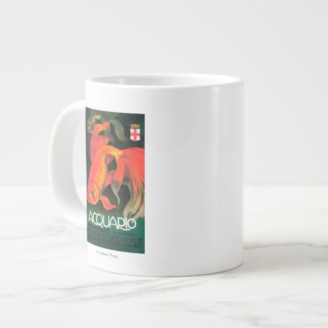 Tasse Géante Affiche promotionnelle de l'aquarium et du parc mu (Devant gauche)