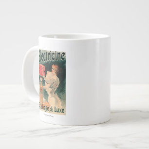 Tasse Géante Affiche promotionnelle de l'électricité en Franc