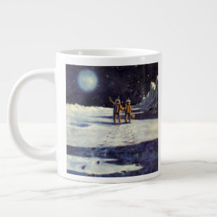 Tasse Géante Aliens astronautes de science-fiction vintage sur 