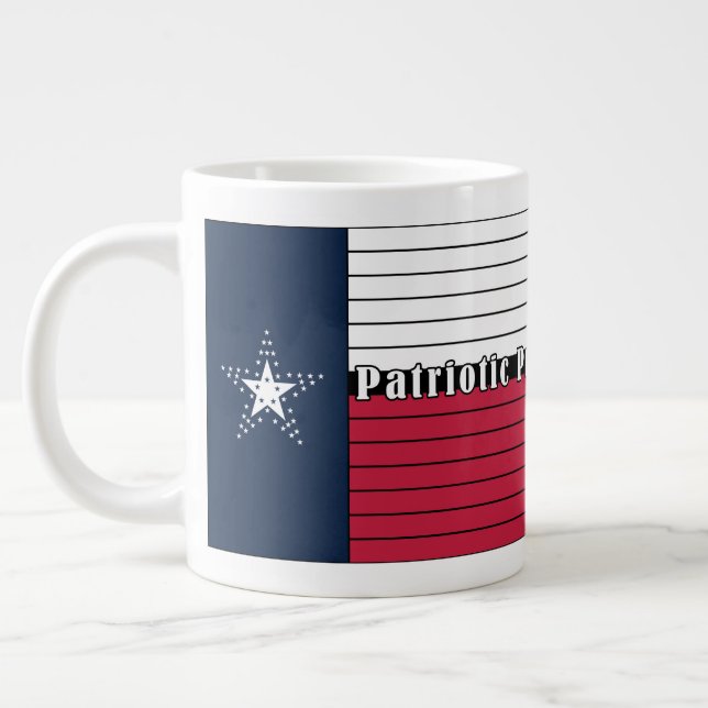 Tasse Géante American Made, Texas Fier !Jumbo Mug (Gauche)