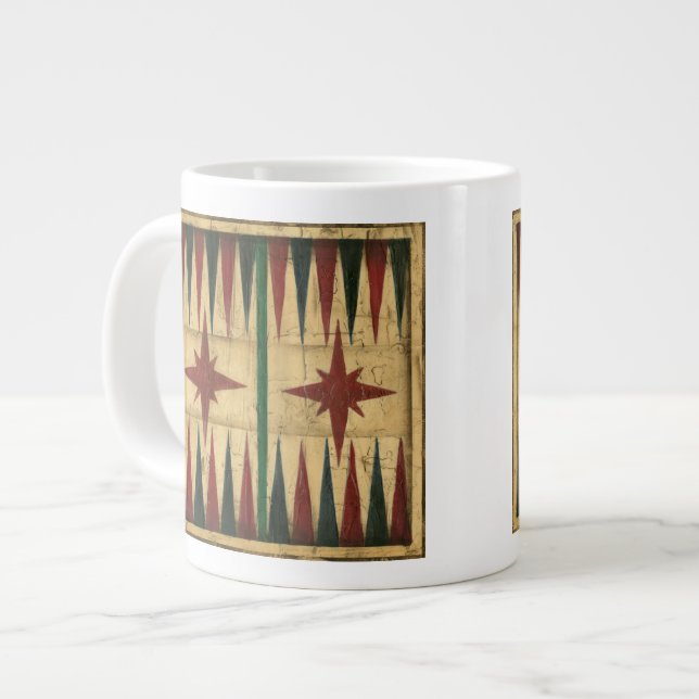 Tasse Géante Antique Backgammon Game Board par Ethan Harper (Devant gauche)
