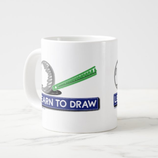 Tasse Géante Apprendre à dessiner (Devant gauche)
