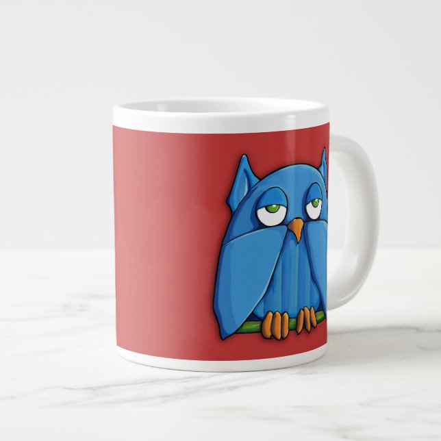 Tasse Géante Aqua Owl roux (Devant droit)