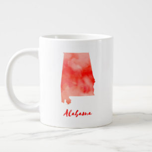 Tasse Géante Aquarelle Alabama États-Unis