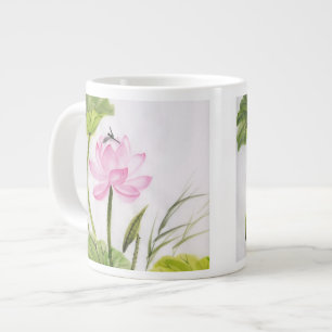 Tasse Géante Aquarelle Peinture De Fleur De Lotus 2
