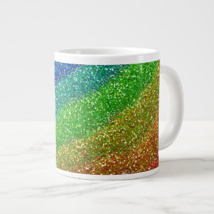 Tasse Géante Arc-en-ciel de parties scintillantes