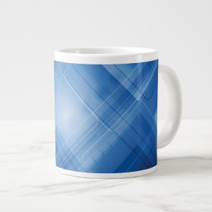 Tasse Géante Arrière - plan de pointe bleu-foncé