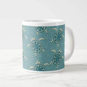 Tasse Géante arrière - plan de tortues