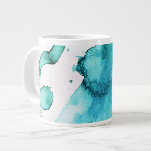Tasse Géante arrière - plan peint à la main en aquarelle Abst