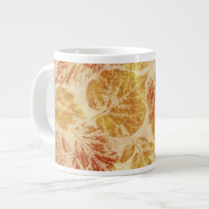 Tasse Géante arrière - plans Abstraits, aquarelle, feuilles