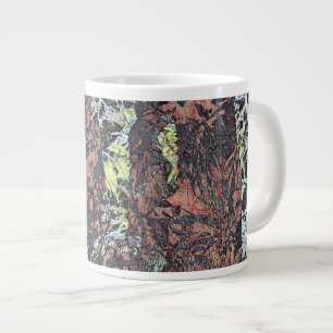 Tasse Géante Art numérique fleuri motif à l'arbre
